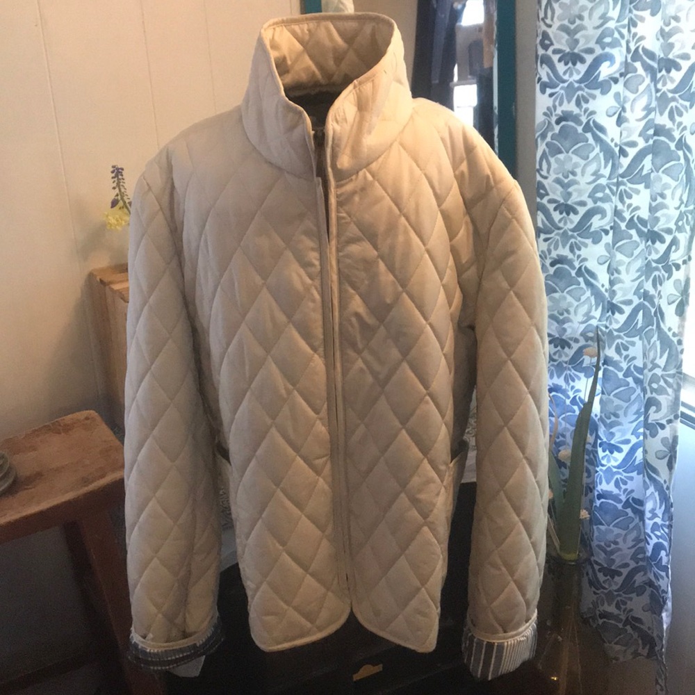 Tommy Hilfiger Quilted Style Coat w/ Plaid Lining
